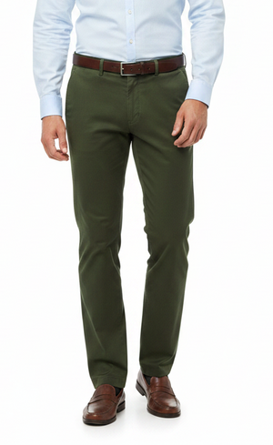 Green Exclusive Twill Roma Trousers