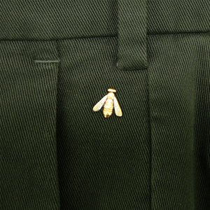 Green Exclusive Twill Roma Trousers