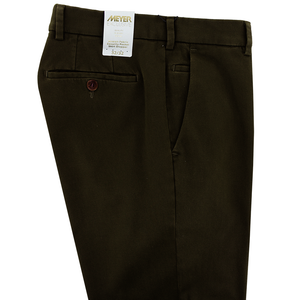 Brown Exclusive Twill Roma Trousers