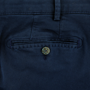 Blue Silverstone Stretch Twill Chino