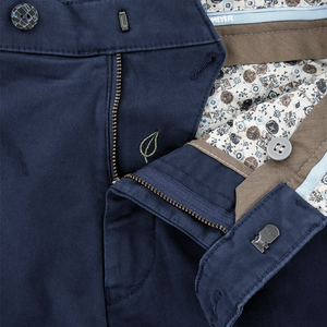 Blue Silverstone Stretch Twill Chino