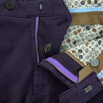 Load image into Gallery viewer, Purple Silverstone Stretch Twill Chino
