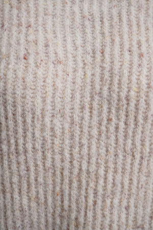 Sand Boxy Mock Neck Vest