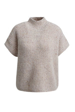 Load image into Gallery viewer, Sand Boxy Mock Neck Vest
