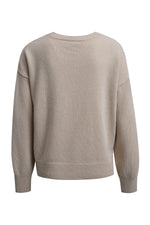 Load image into Gallery viewer, Cream Dropped Shoulder Pullover
