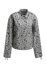 Load image into Gallery viewer, Navy Floral Print Blouse

