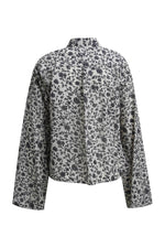 Load image into Gallery viewer, Navy Floral Print Blouse
