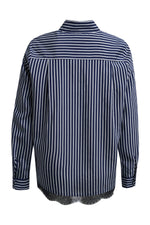Load image into Gallery viewer, Navy Stripe Blouse
