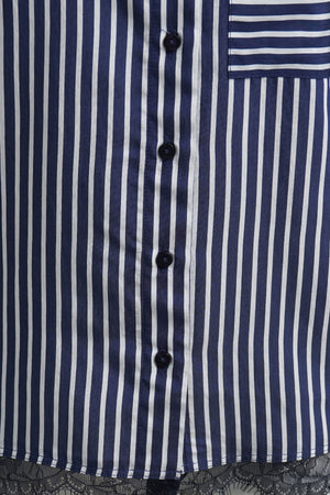 Navy Stripe Blouse