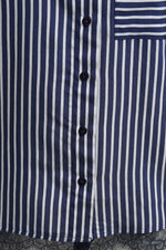 Load image into Gallery viewer, Navy Stripe Blouse
