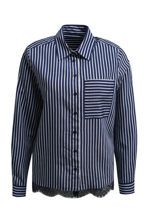 Navy Stripe Blouse