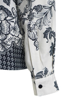 Load image into Gallery viewer, Navy Floral Print Blouse
