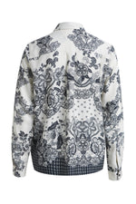 Load image into Gallery viewer, Navy Floral Print Blouse
