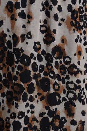 Brown Leopard Print Dress