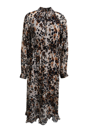 Brown Leopard Print Dress