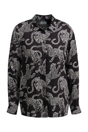Brown Leopard Print Blouse
