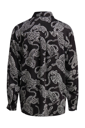 Brown Leopard Print Blouse