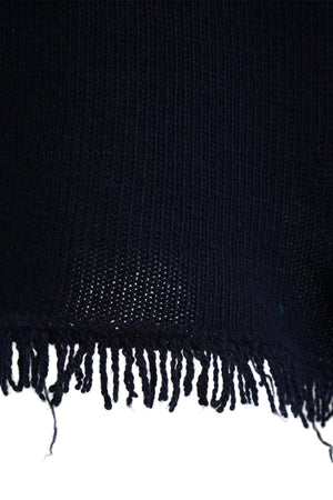 Navy Knitted Skirt