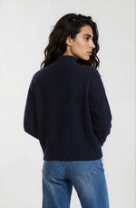 Load image into Gallery viewer, Navy Highneck Pullover
