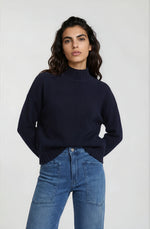 Load image into Gallery viewer, Navy Highneck Pullover
