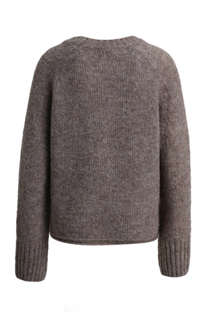 Taupe Chunky Knit Pullover