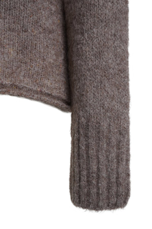 Taupe Chunky Knit Pullover