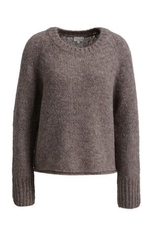 Taupe Chunky Knit Pullover