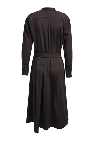 Dark Brown Utility Shirt Dress