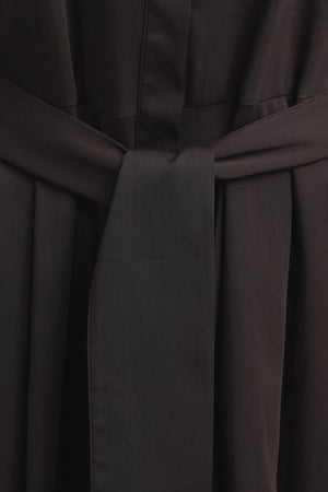 Dark Brown Utility Shirt Dress