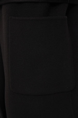 Brown Oversized Tie Belt Coat