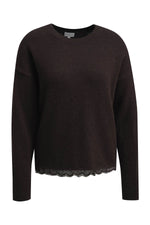 Load image into Gallery viewer, Brown Sweater With Lace
