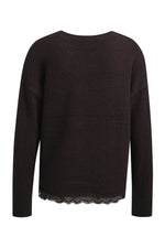 Load image into Gallery viewer, Brown Sweater With Lace

