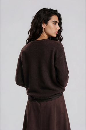 Mocha Faux Suede Skirt