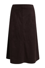 Load image into Gallery viewer, Mocha Faux Suede Skirt
