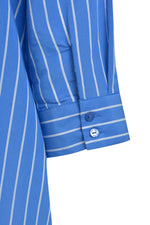 Load image into Gallery viewer, Blue Stripe Shirt Dress
