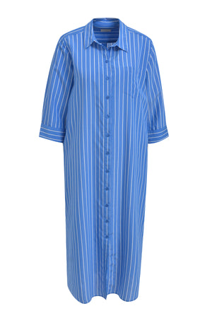 Blue Stripe Shirt Dress
