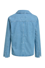 Load image into Gallery viewer, Blue Denim Shirt Blouse
