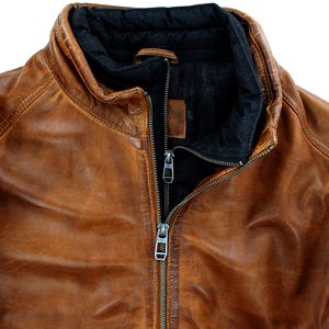Tan Nappa Leather Bender Jacket