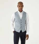 Load image into Gallery viewer, Skopes Green Check Montalvo Waistcoat
