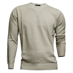 Beige Crew Neck Sweater