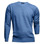 Load image into Gallery viewer, Denim Crew Neck Sweater
