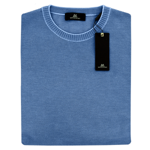 Denim Crew Neck Sweater