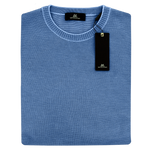 Load image into Gallery viewer, Denim Crew Neck Sweater
