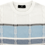 Load image into Gallery viewer, Montechiaro 3D Crew Neck Sweater Blue
