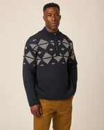 Load image into Gallery viewer, Navy Mountain Quarter Zip
