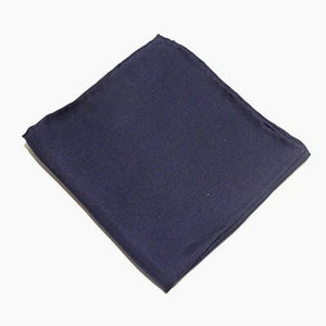 Navy Silk Pocket Square