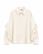 Load image into Gallery viewer, Ecru Embroidered Back Blouse

