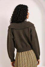 Load image into Gallery viewer, Green Ruffled Pullover
