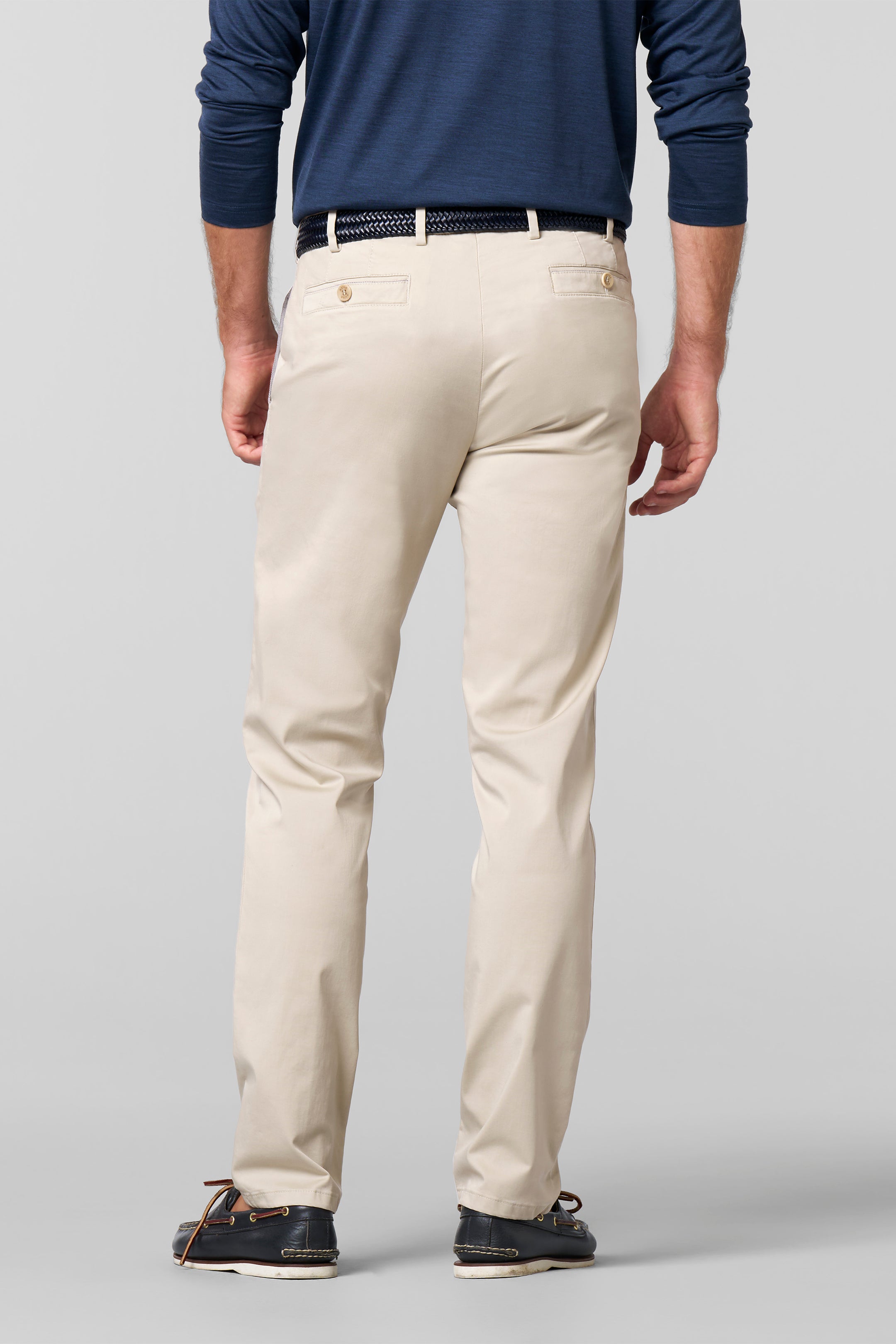 Beige Trousers Regular Leg