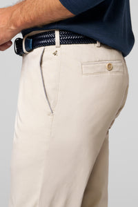 Beige Trousers Regular Leg